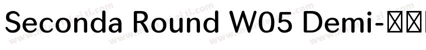 Seconda Round W05 Demi字体转换